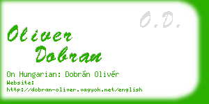 oliver dobran business card